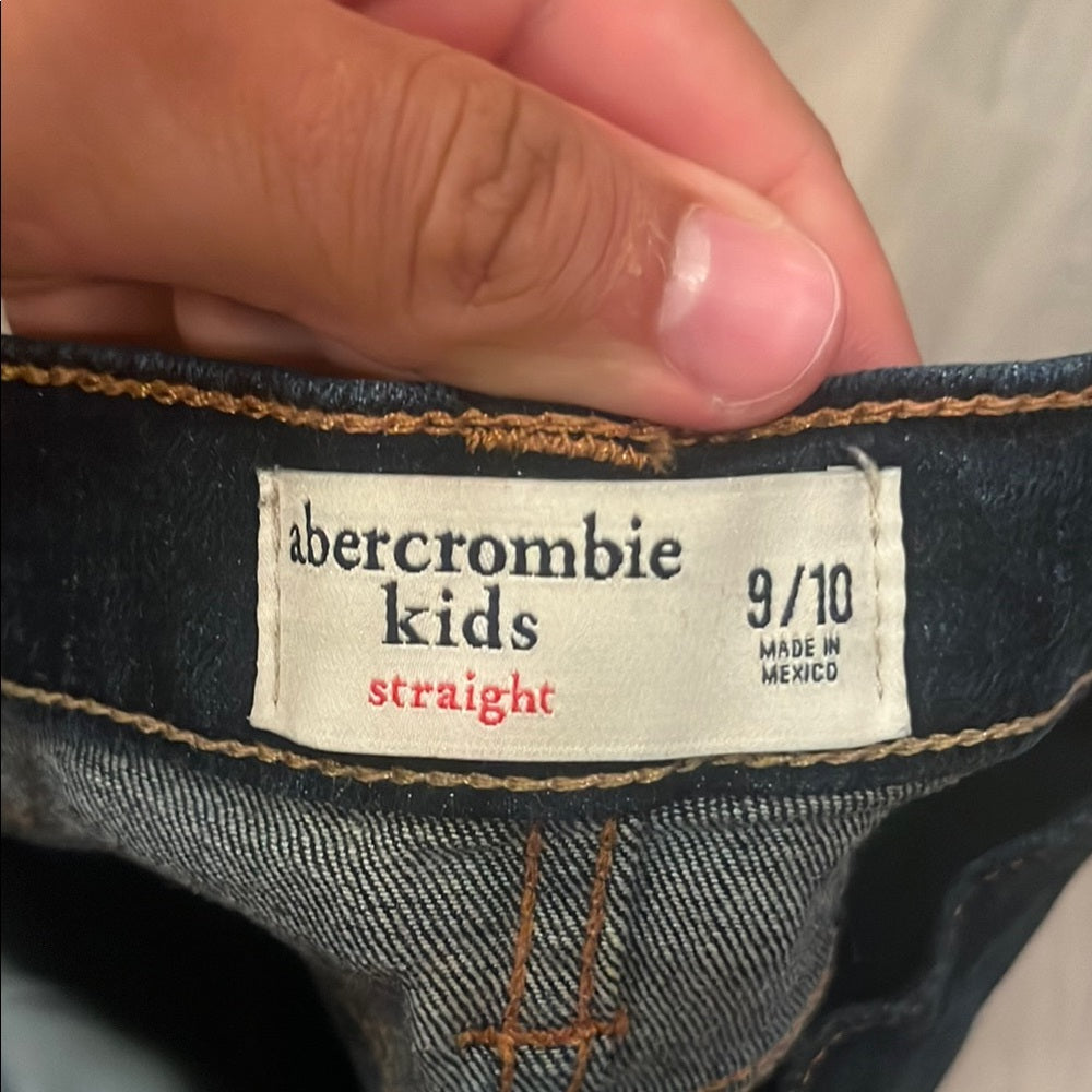 Abercrombie Kids Girls Dark Blue Jeans Size: 9/10