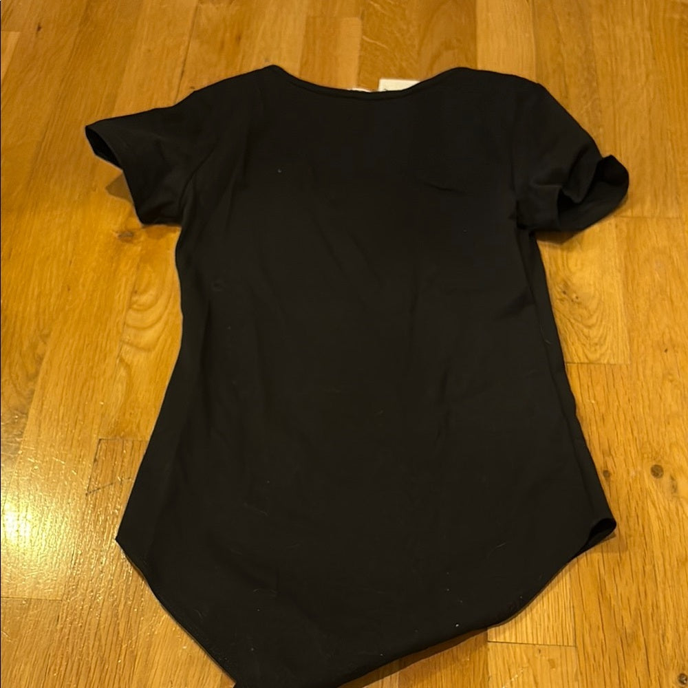 NWT Mango Women’s Elegant Black Bodysuit Size S