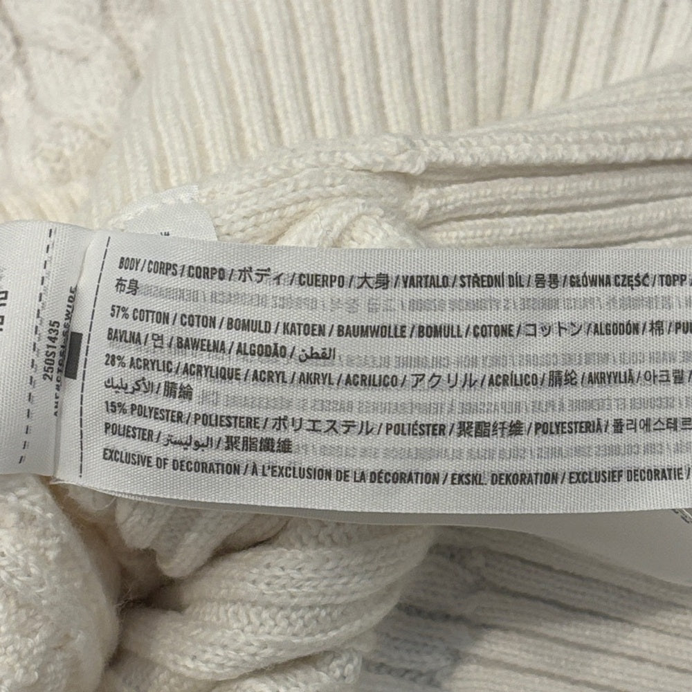 Abercrombie Kids Cream Cable Knit Sweater Size 9/10