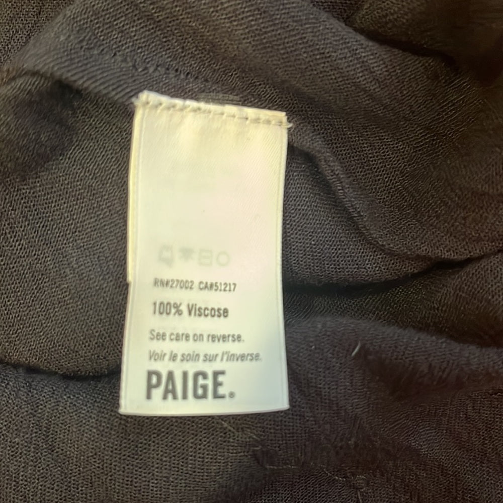NWT PAIGE Woman’s Black Lisette Tank Size S