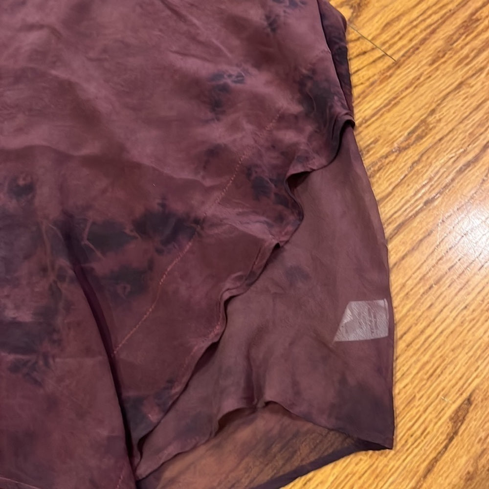 NWT Red Haute Woman’s Maroon Silk Tank Size S