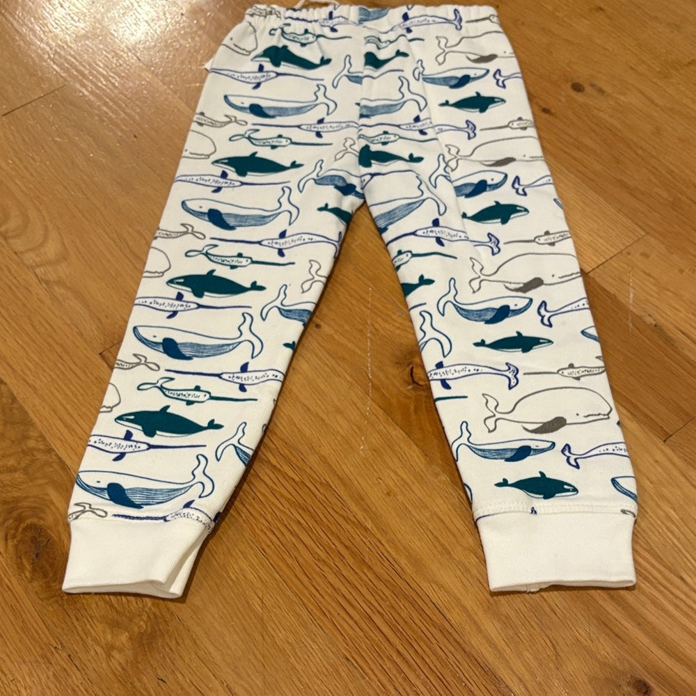 NWT Mirasa Boys Whale Patterned Kids Leggings Size 18M