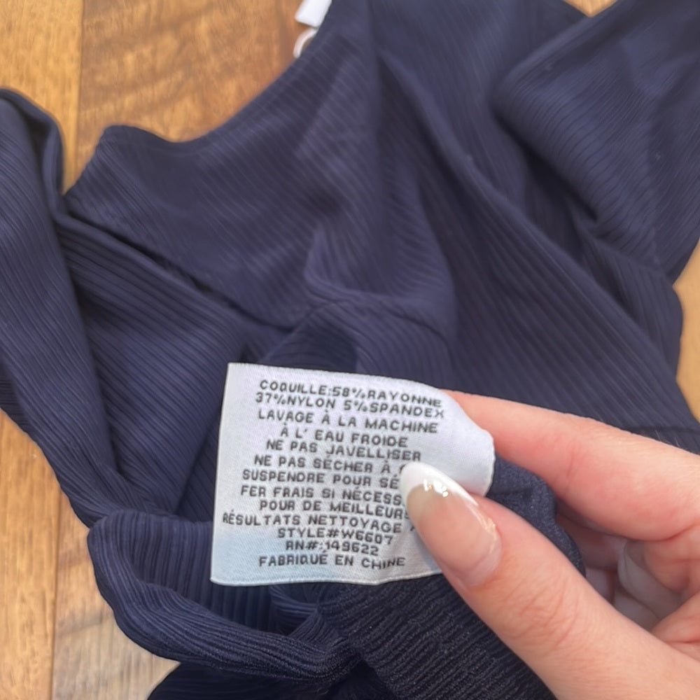 NWT Walter Baker Woman’s Navy Kailee Top Size XS