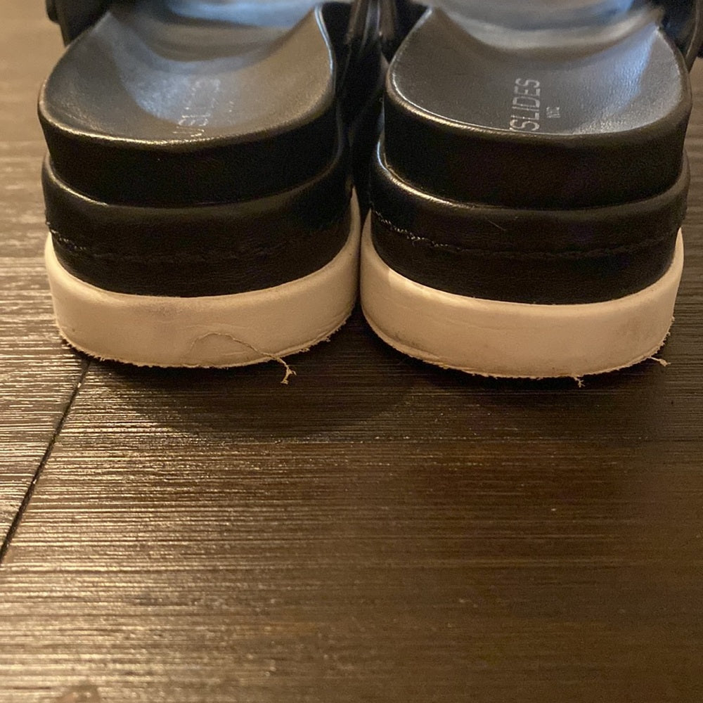 J/Slides Women’s Size 9 Black Platform Slides