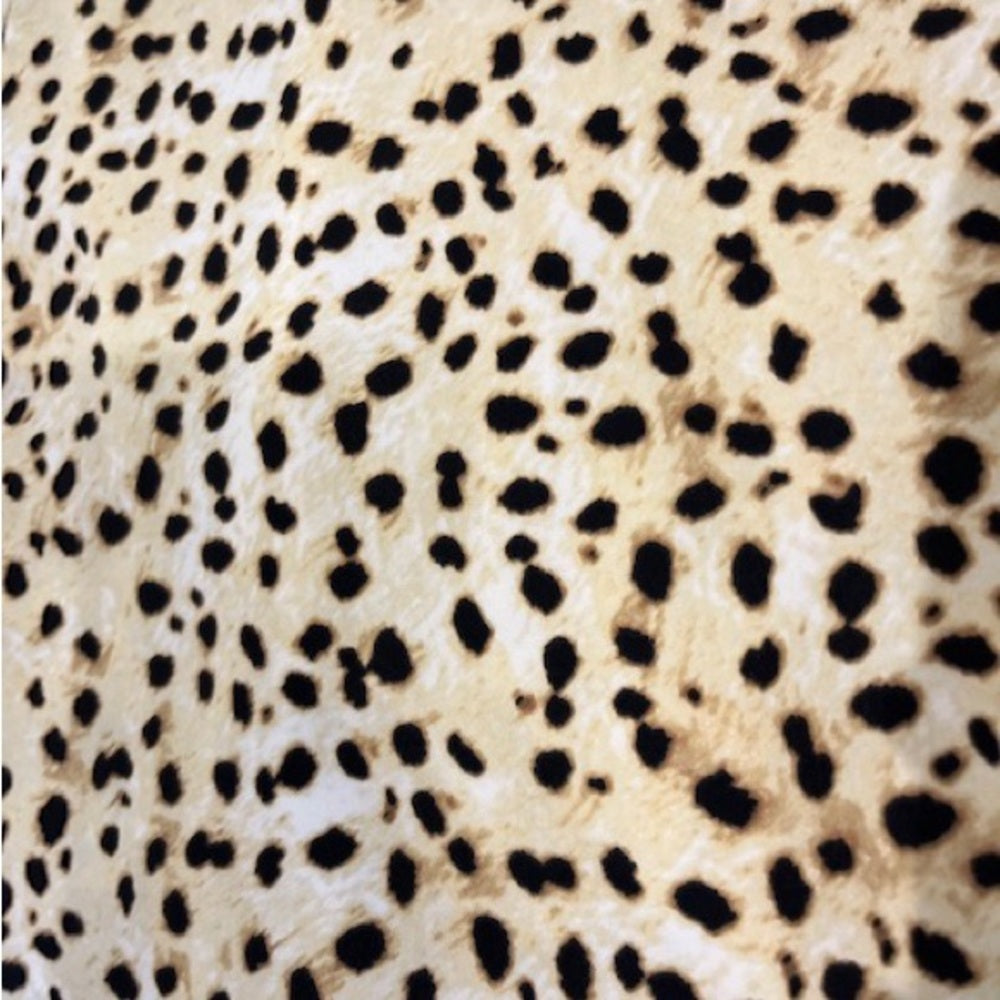 Cupcake and Cashmere Silk Leopard Woman’s Open Cardigan Size Small