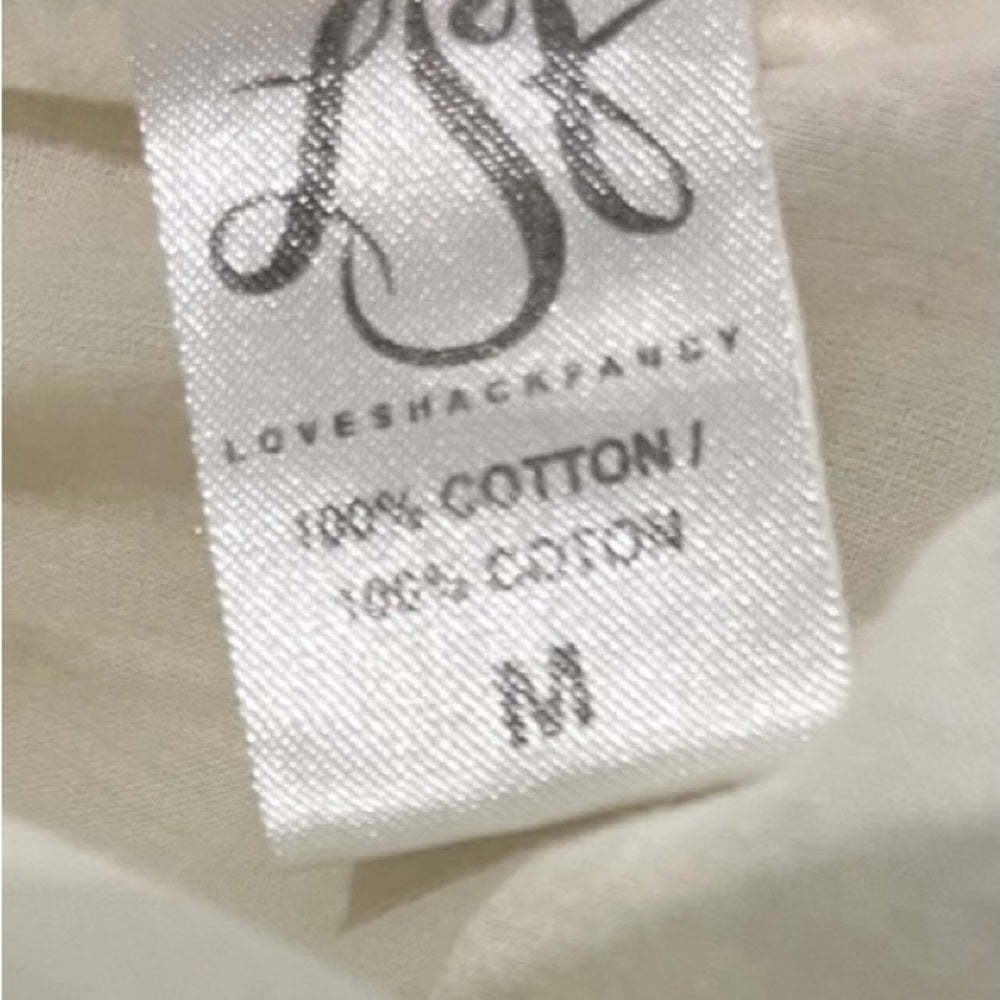 Love Shack Fancy White Eyelet Long Women’s Dress Size Medium