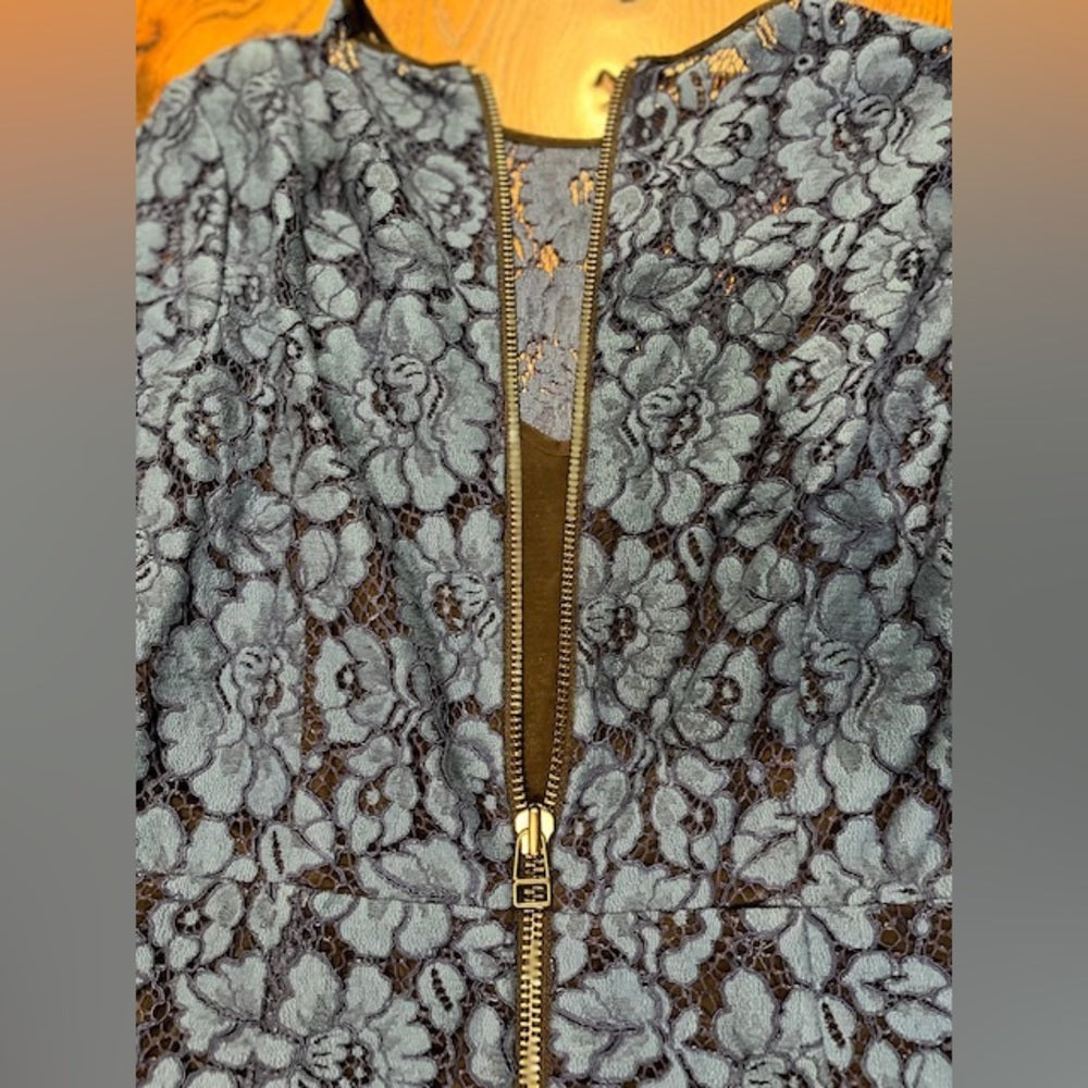 Veronica Beard Women’s Blue Lace Long Sleeved Dress Size 6
