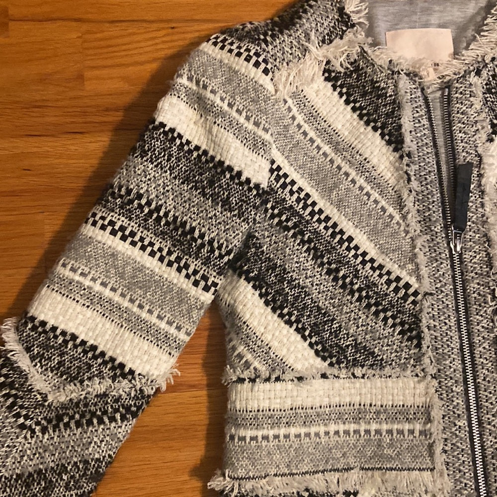 Women’s Rebecca Taylor black/white/gray jacket. Size 0