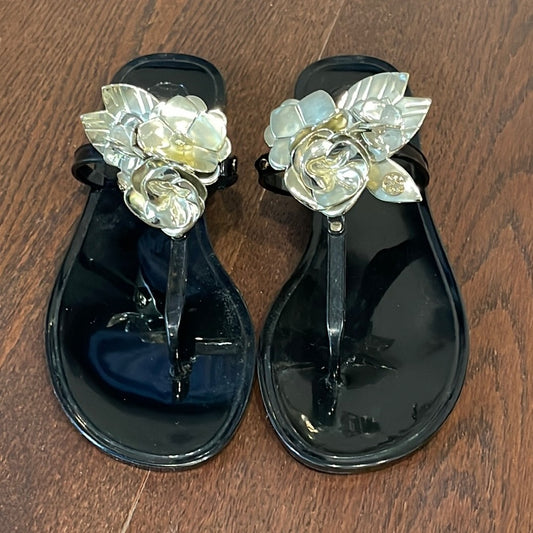 Tory Burch Black Patent Leather Women’s Sandals Size 9