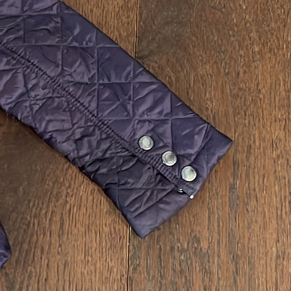 Burberry Girls Purple Quilted Jacket Size 5