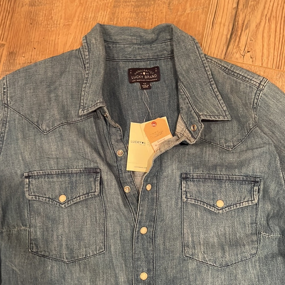 Lucky Brand Woman’s Jean Material Long Sleeve Size 1X