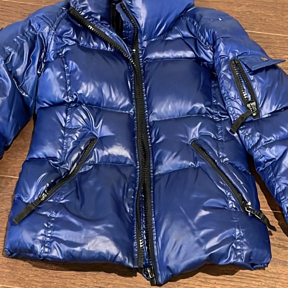 SAM Girls Freestyle Down Blue Jacket Size 12