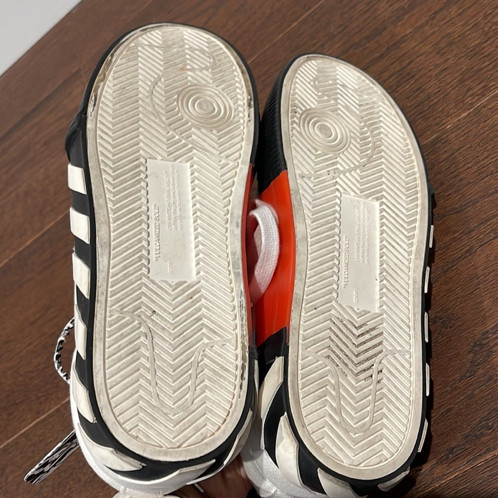 Off White Vulcanized Bicolor Low Top Sneakers Size 41 US 11