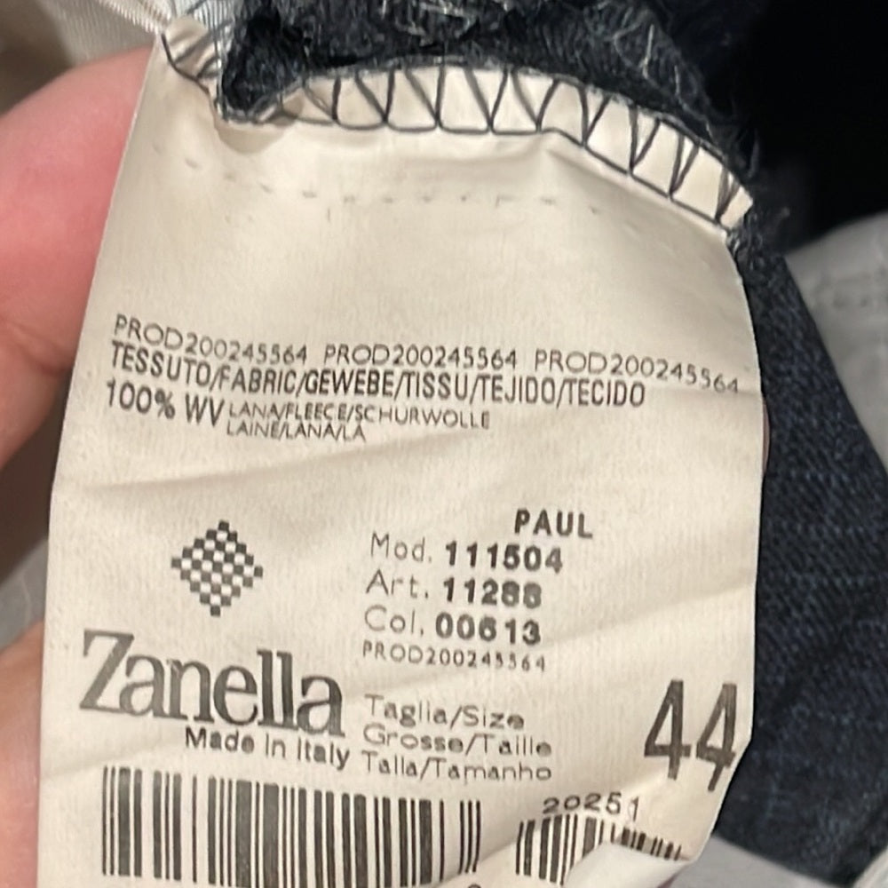 Zanella Platinum Men’s Dark Grey Dress Pants Size 44