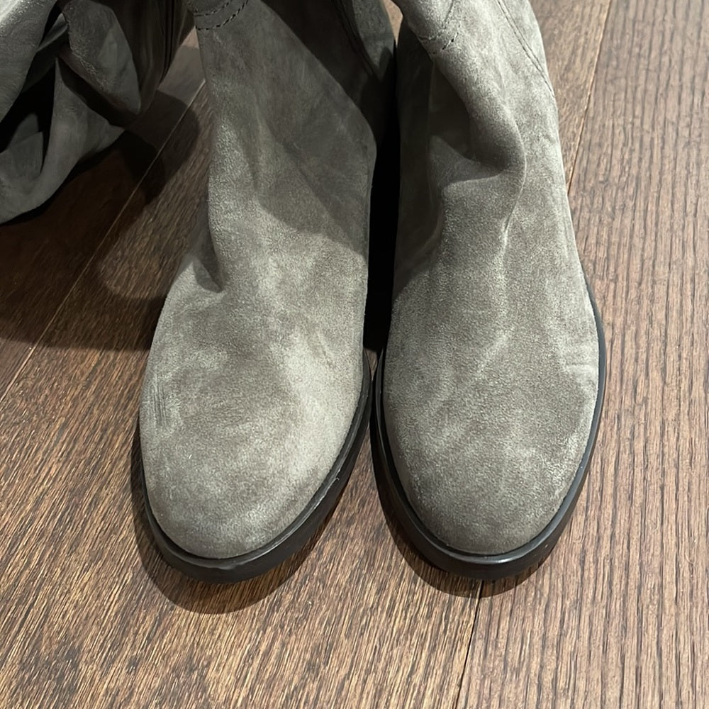 L.K. Bennett Grey Suede Boots Size 37