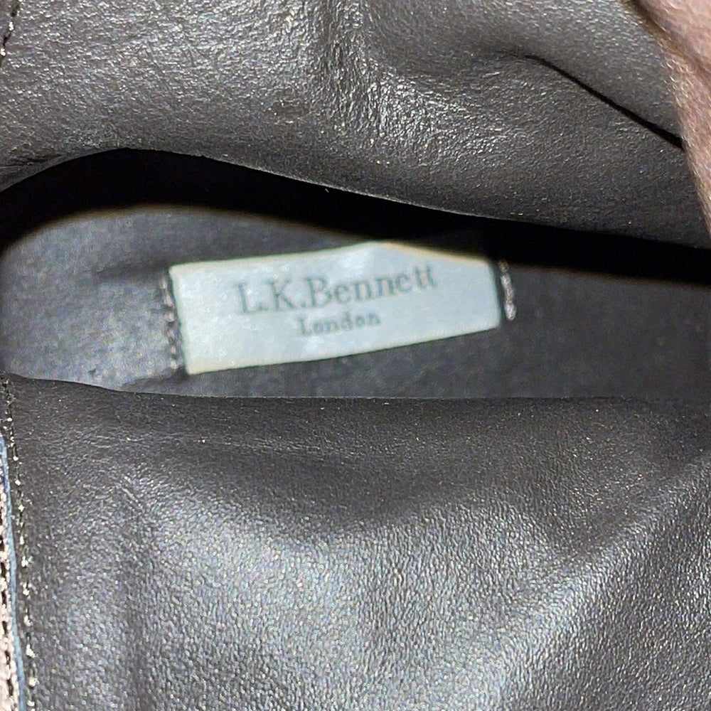 L.K. Bennett Grey Suede Boots Size 37