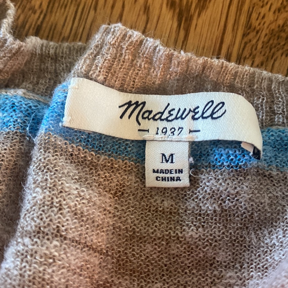 Madewell Women’s Colorful Striped Sweater Size Medium