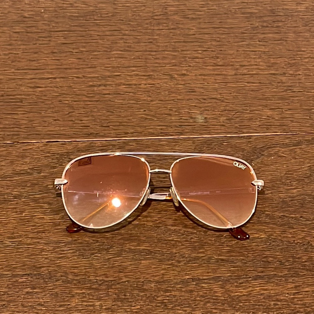 Quay Sunglasses High Key Mini Rose Gold