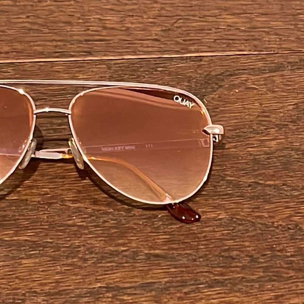 Quay Sunglasses High Key Mini Rose Gold