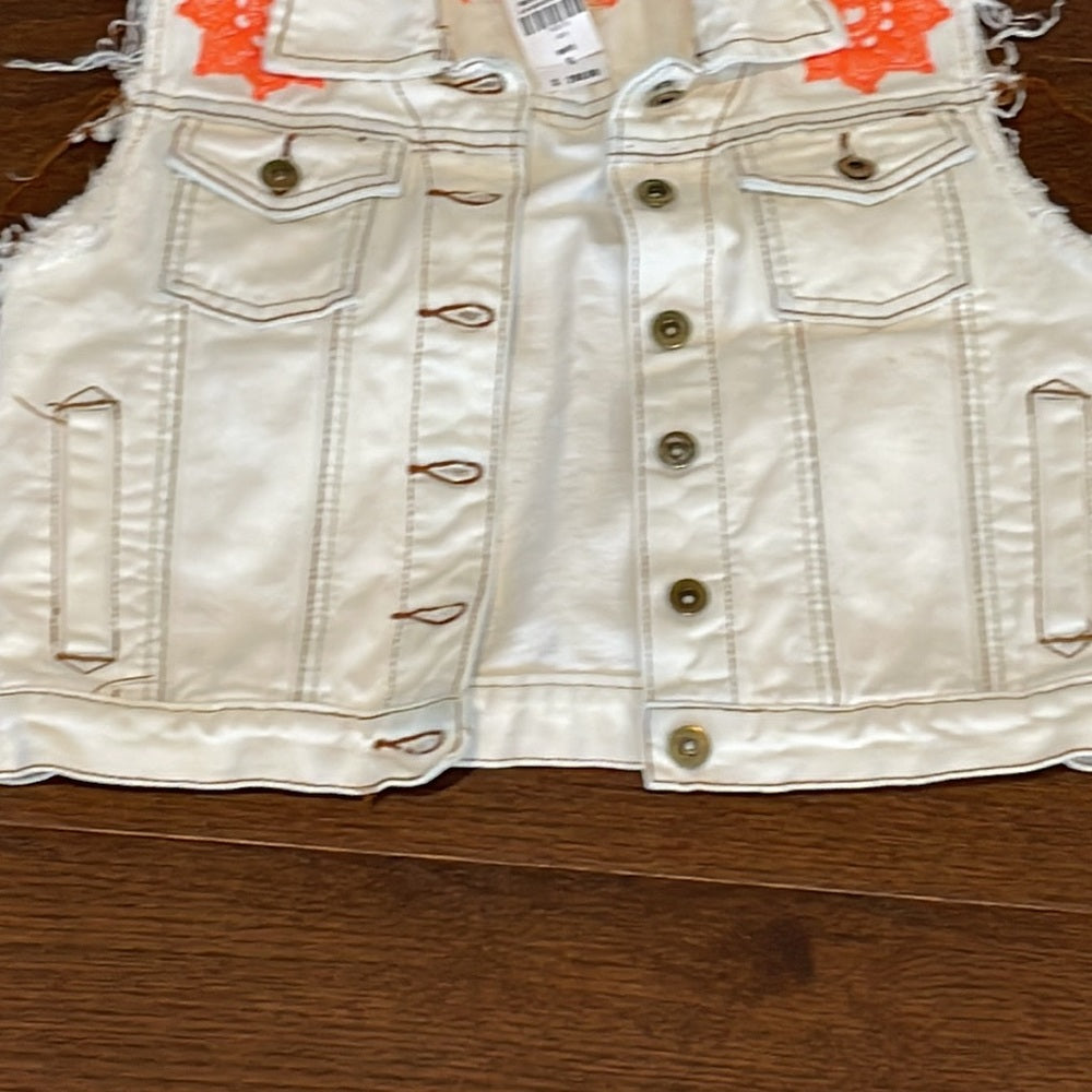Car Mar LF Girls Jean Vest Size Small