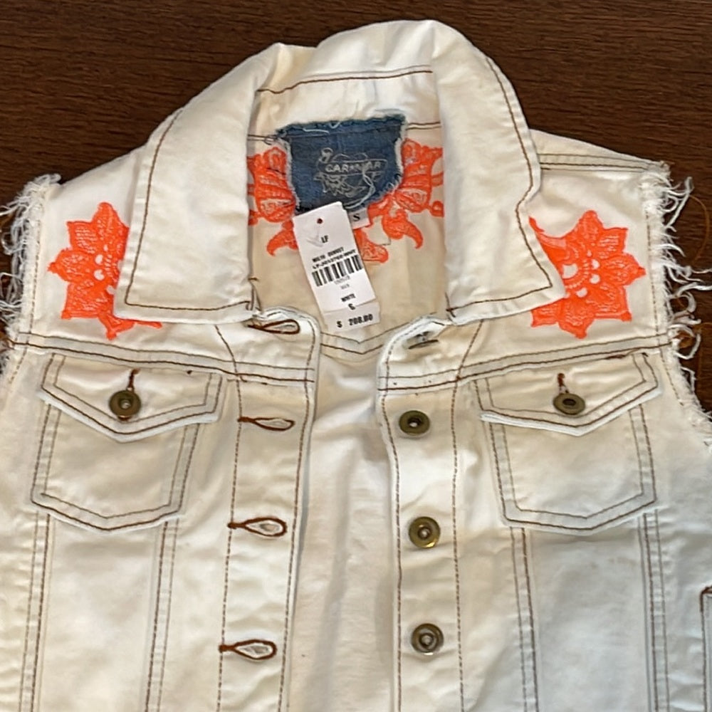 Car Mar LF Girls Jean Vest Size Small