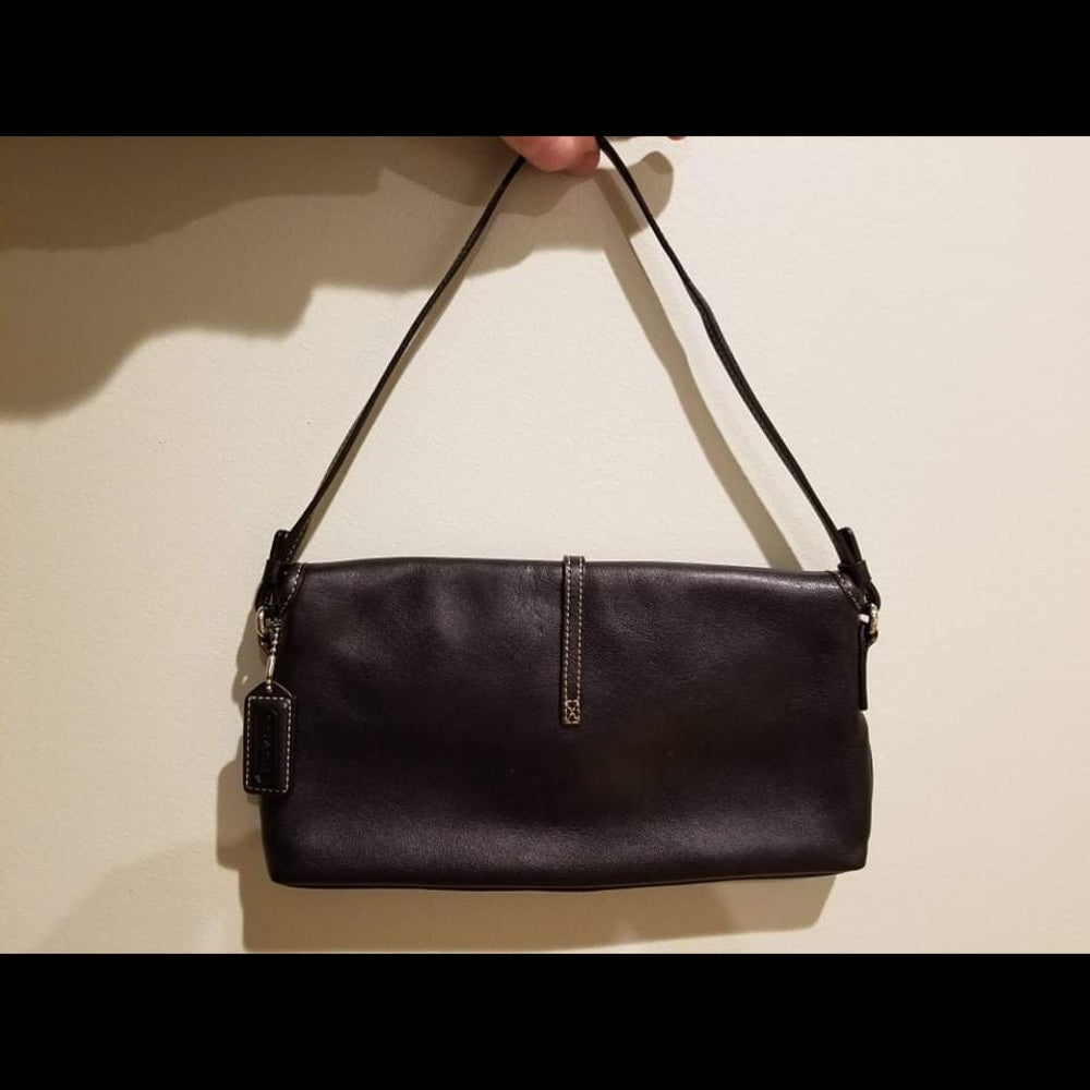 Coach Black Leather Small Handbag