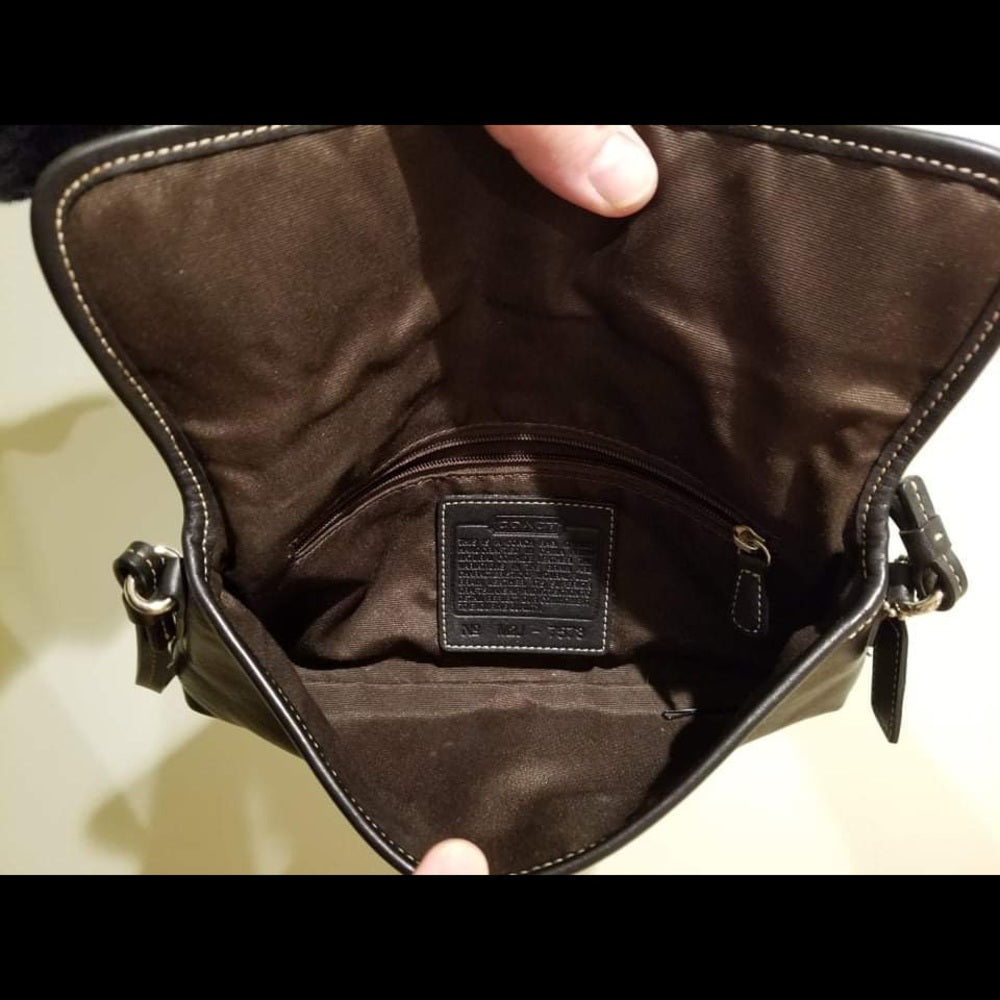 Coach Black Leather Small Handbag