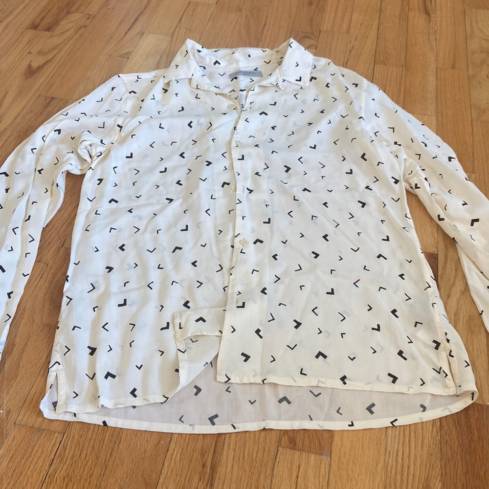 Women’s All Saints button down. Cream. Size M