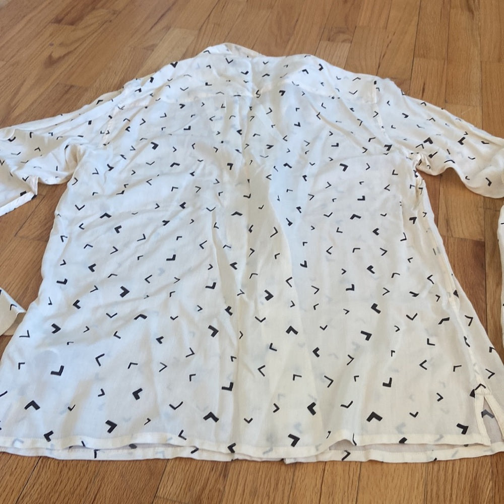 Women’s All Saints button down. Cream. Size M