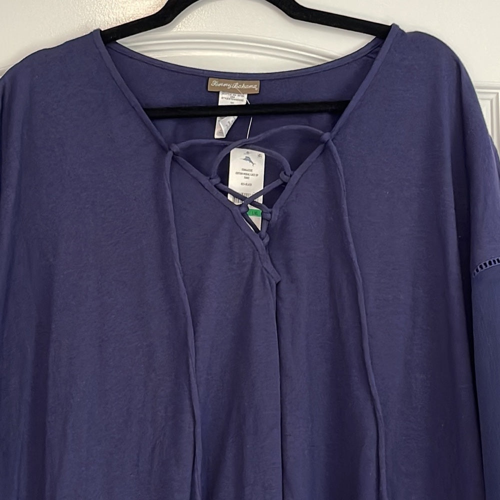 NWT Women’s Tommy Bahama Blue Tunic Size L/XL