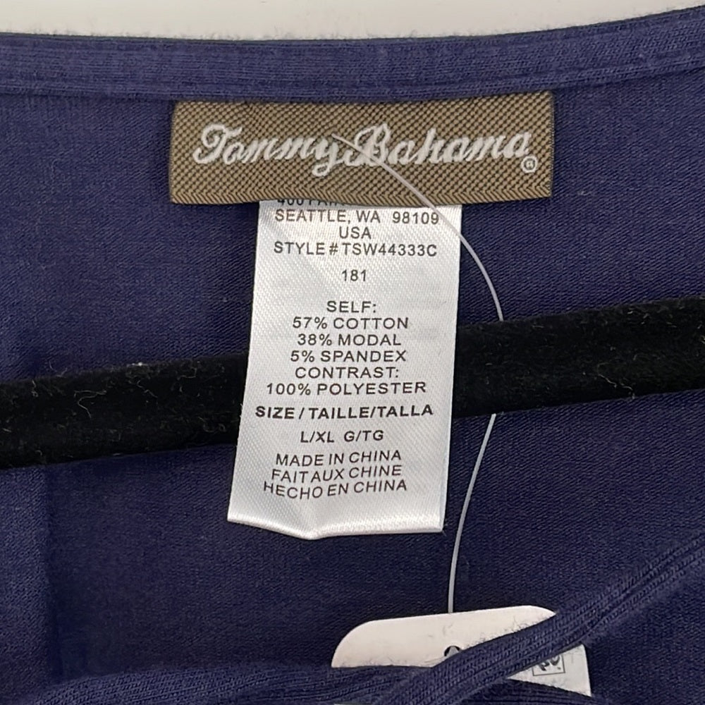 NWT Women’s Tommy Bahama Blue Tunic Size L/XL