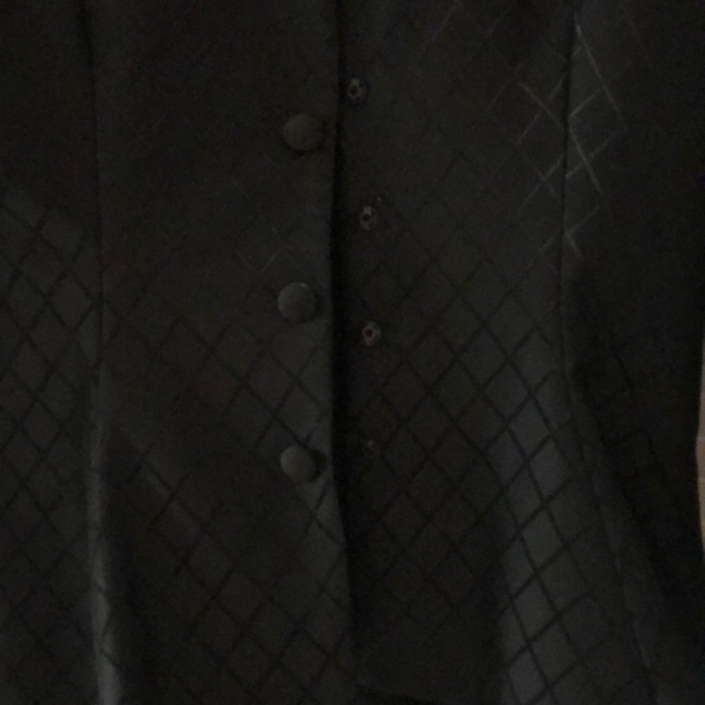 2 Piece Custom Black Dress and Jacket Size 8
