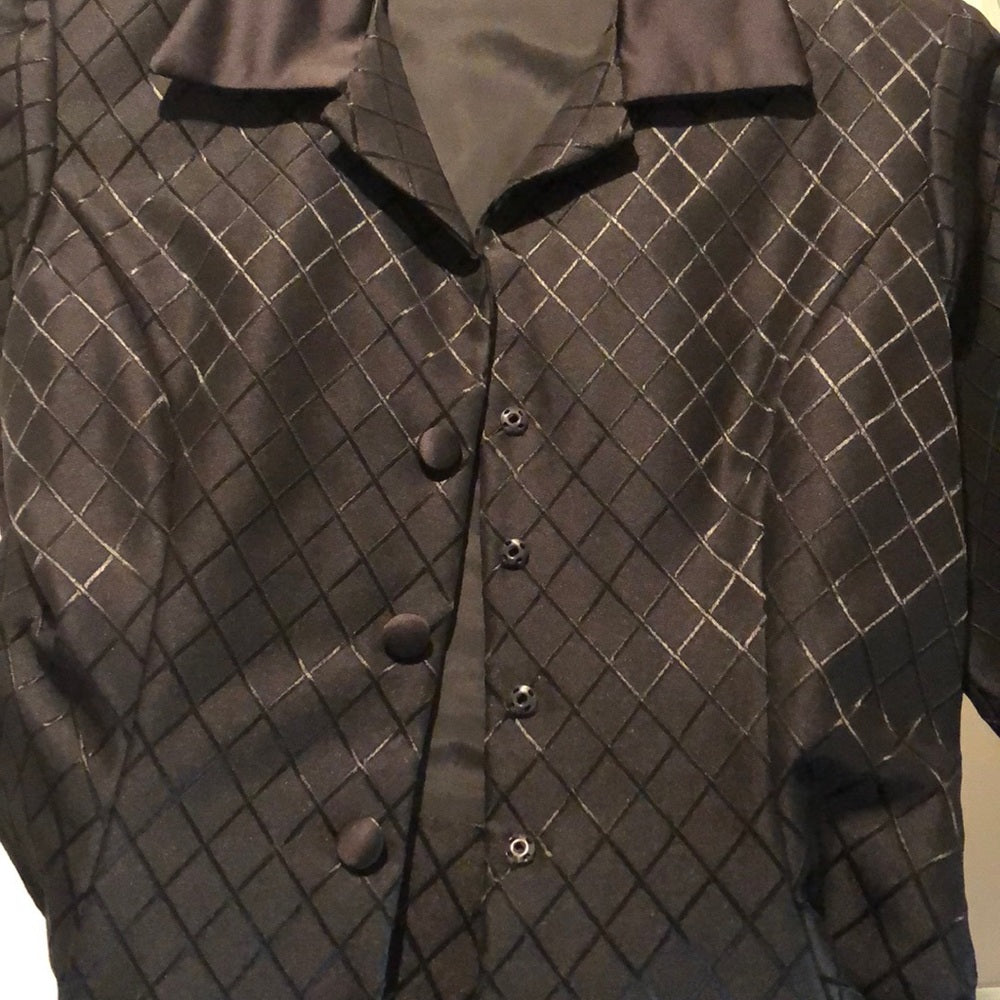 2 Piece Custom Black Dress and Jacket Size 8