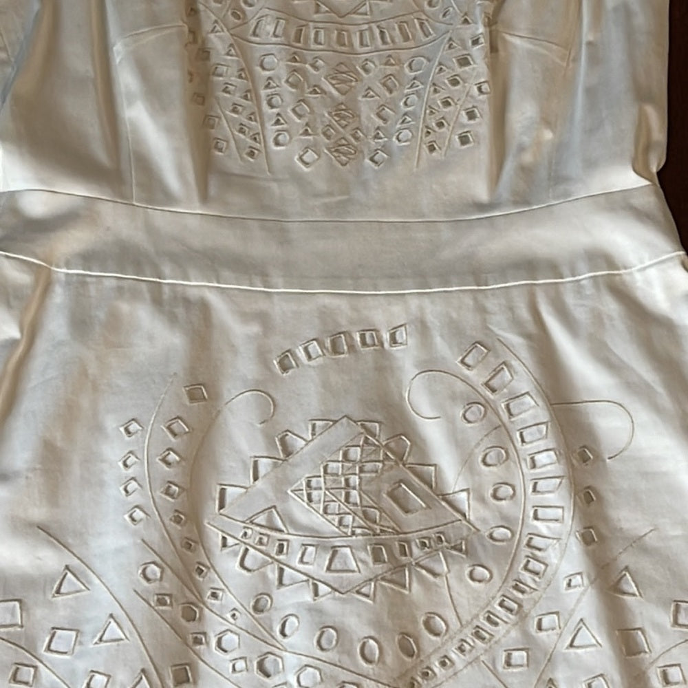 Lafayette 148 Size 8 White Dress