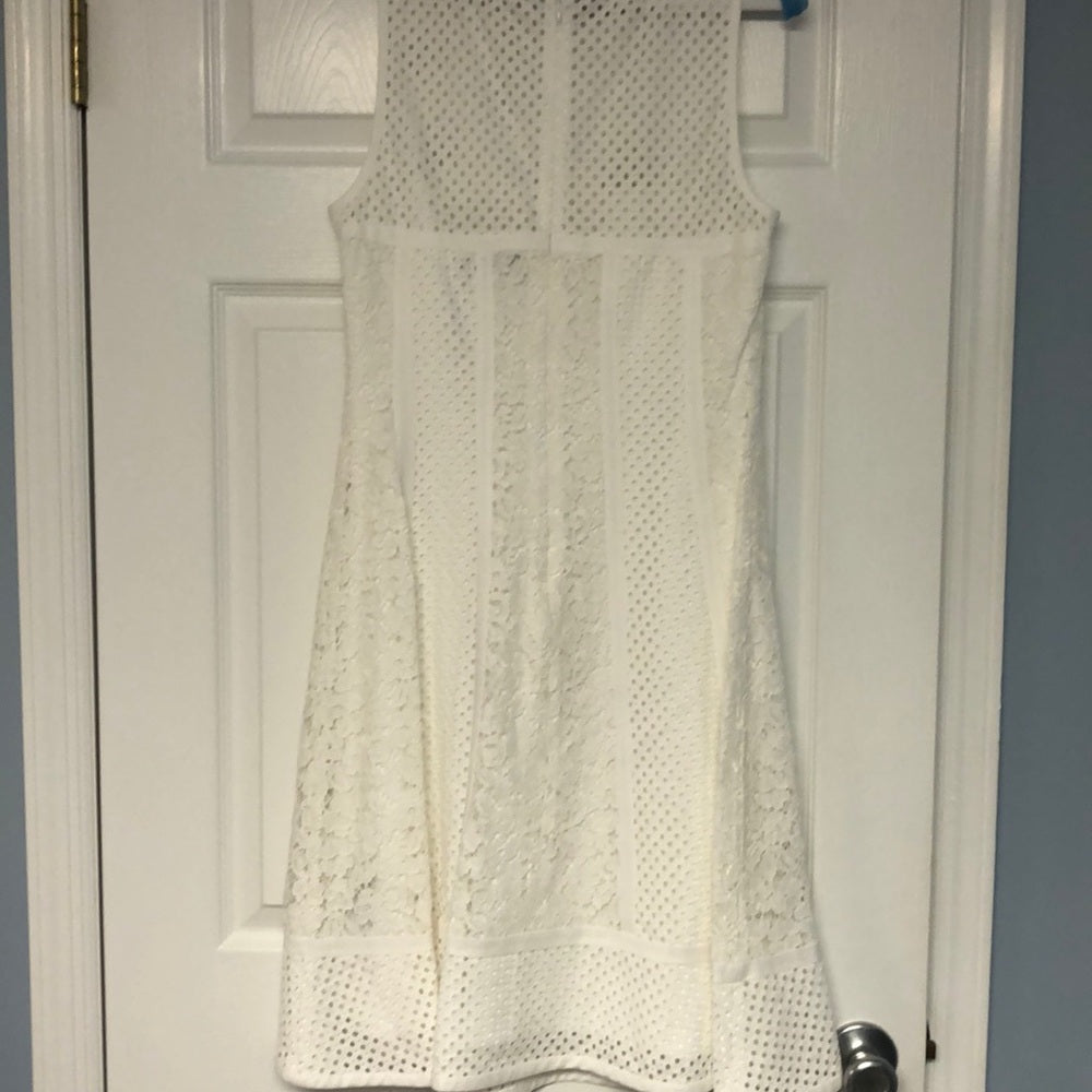 Ralph Lauren White Lace and Eyelet Dress Size 8