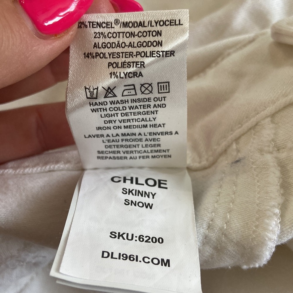 Women’s DL1961 jeans. White. Size 12