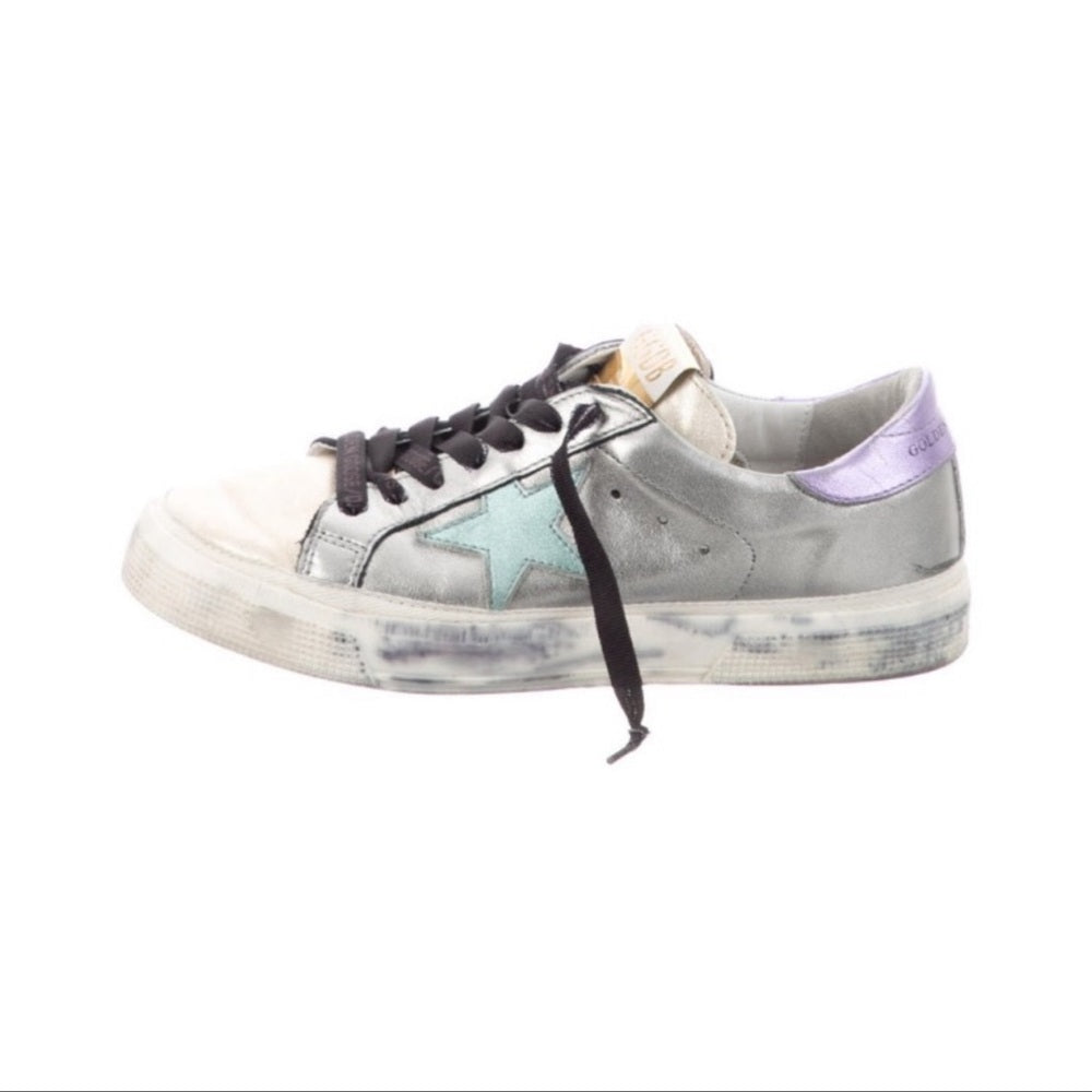 Golden Goose Women’s May Colorblock Low-Top Sneakers Size 41 /US 11
