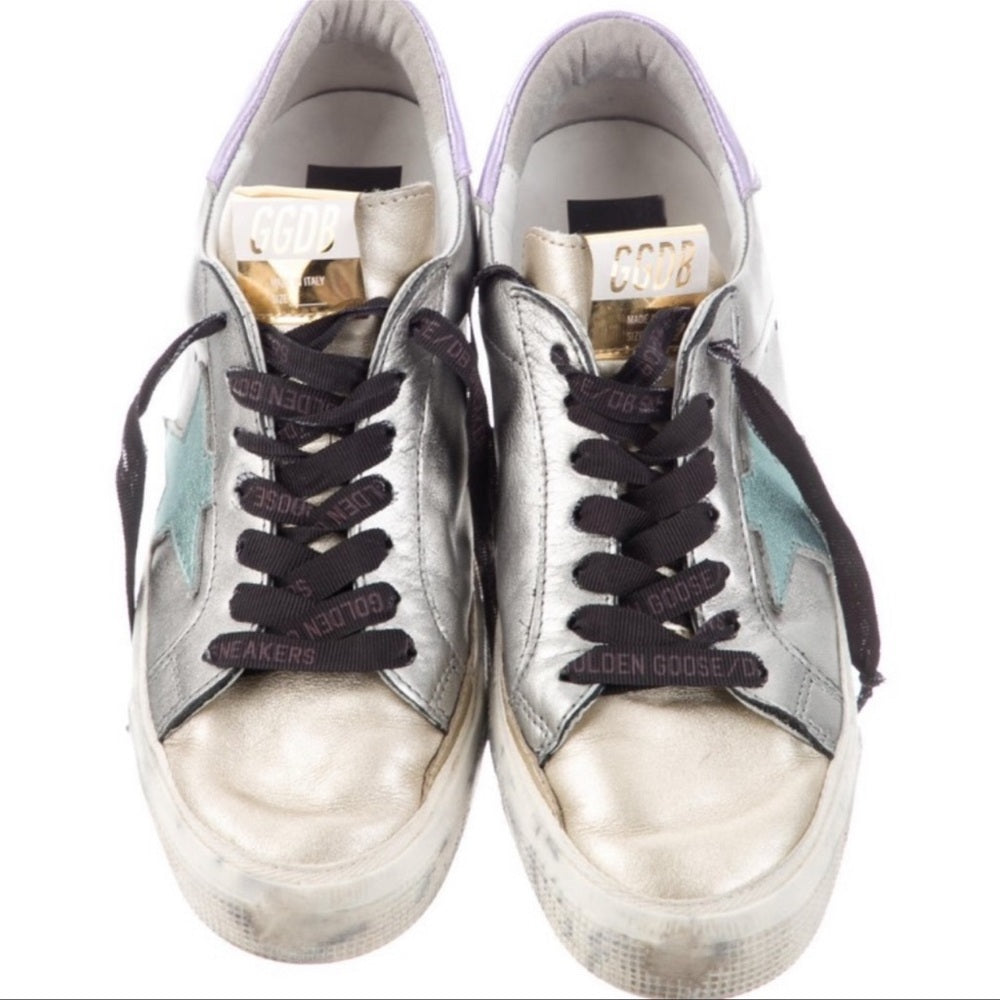 Golden Goose Women’s May Colorblock Low-Top Sneakers Size 41 /US 11