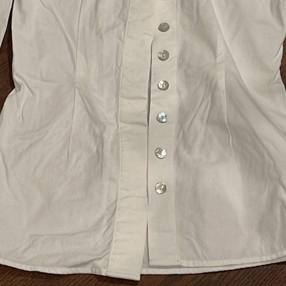 Anne Fontaine White Blouse Size 38