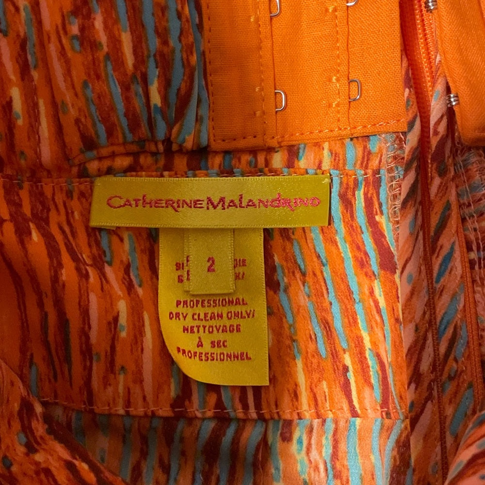 Catherine Maladrino Multicolored Jump Suit Size 2
