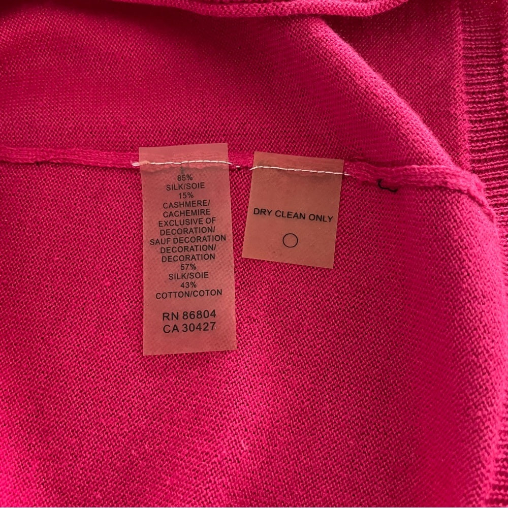 Magaschoni Pink Short Sleeve Women’s Top Size Medium