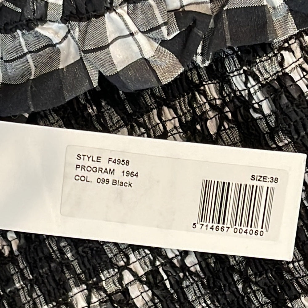 Ganni Black and White Long Maxi Dress Size 38 (US 4-6)