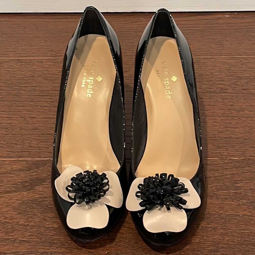 Kate Spade Women’s Black Patent Leather Pumps Size 7.5