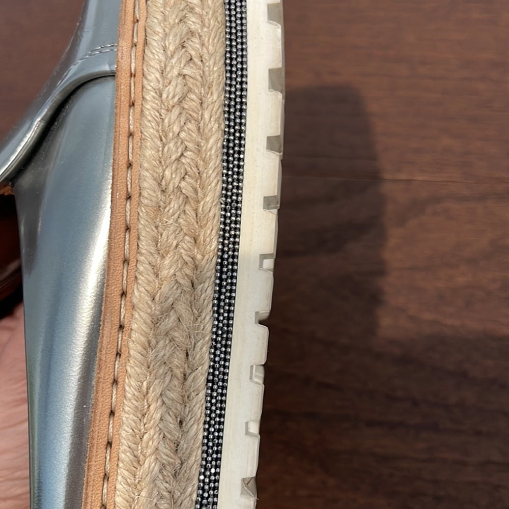 Brunello Cucinelli Women’s Silver Slides Size 37/7