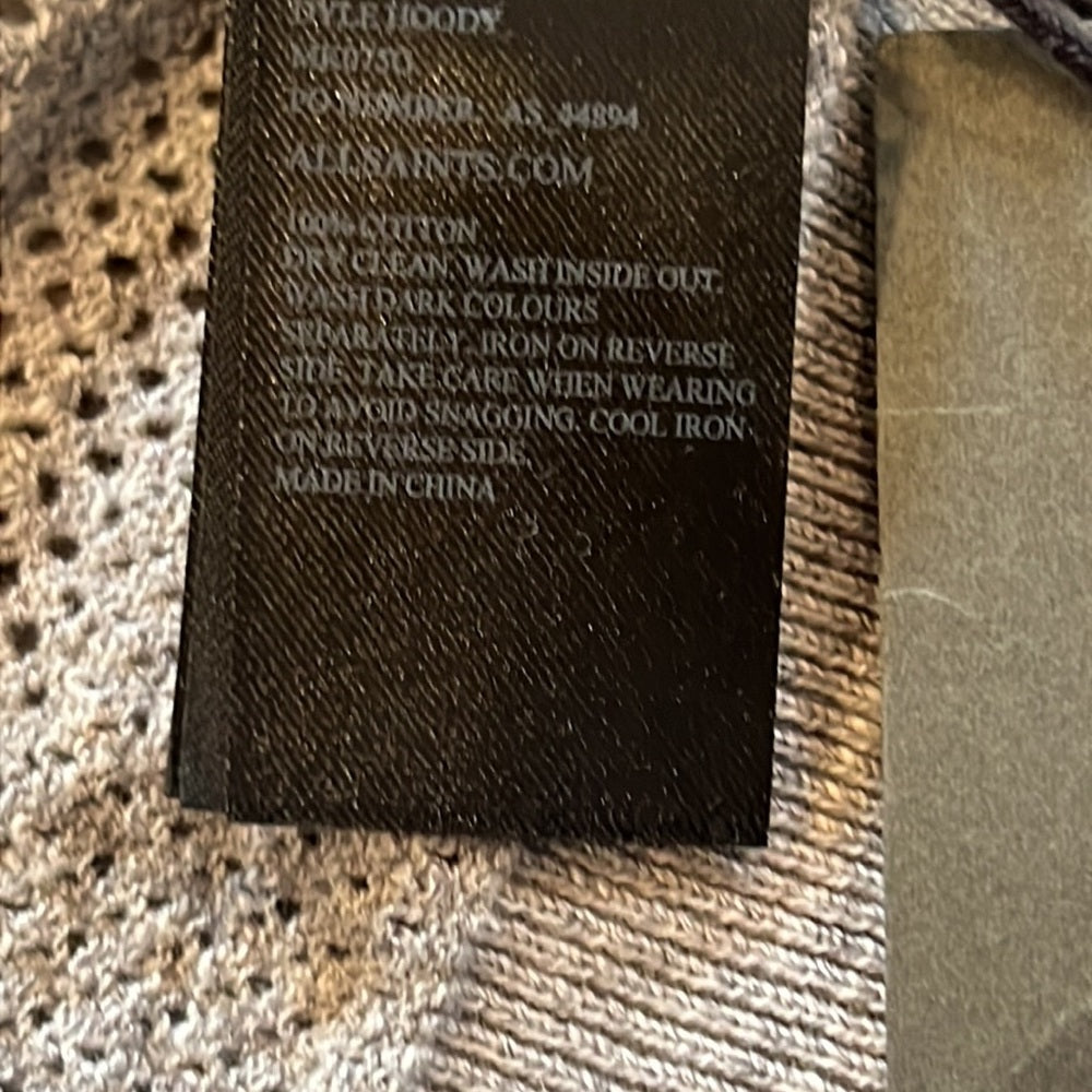 AllSaints Woman’s Grey Sweatshirt Size Extra Large