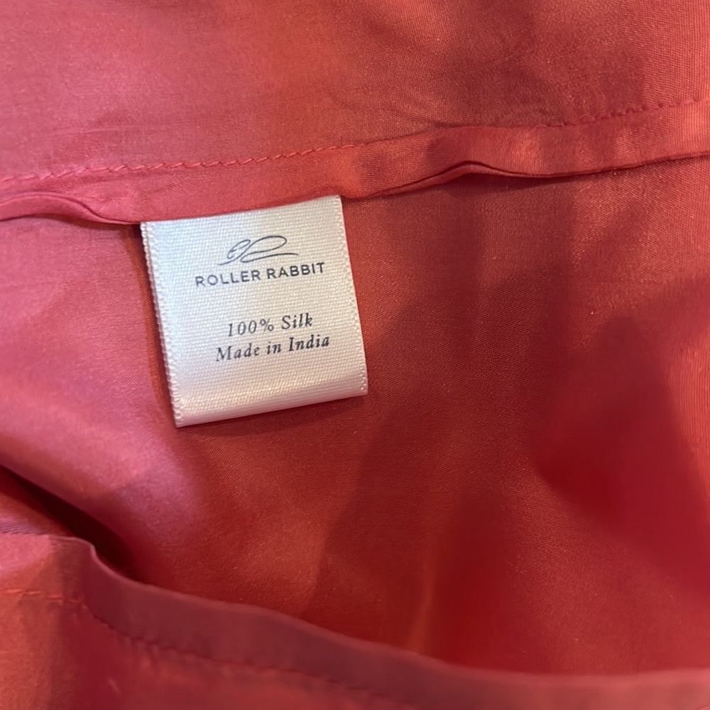 Roberta Roller Rabbit Woman’s Coral Blouse Size Extra Large