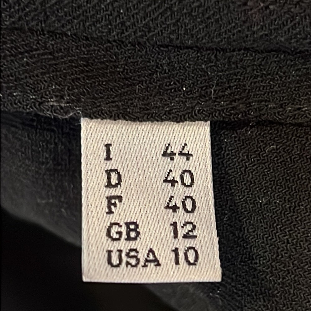 Jean Paul Gaultier Woman’s Black Crepe Jacket Size 10