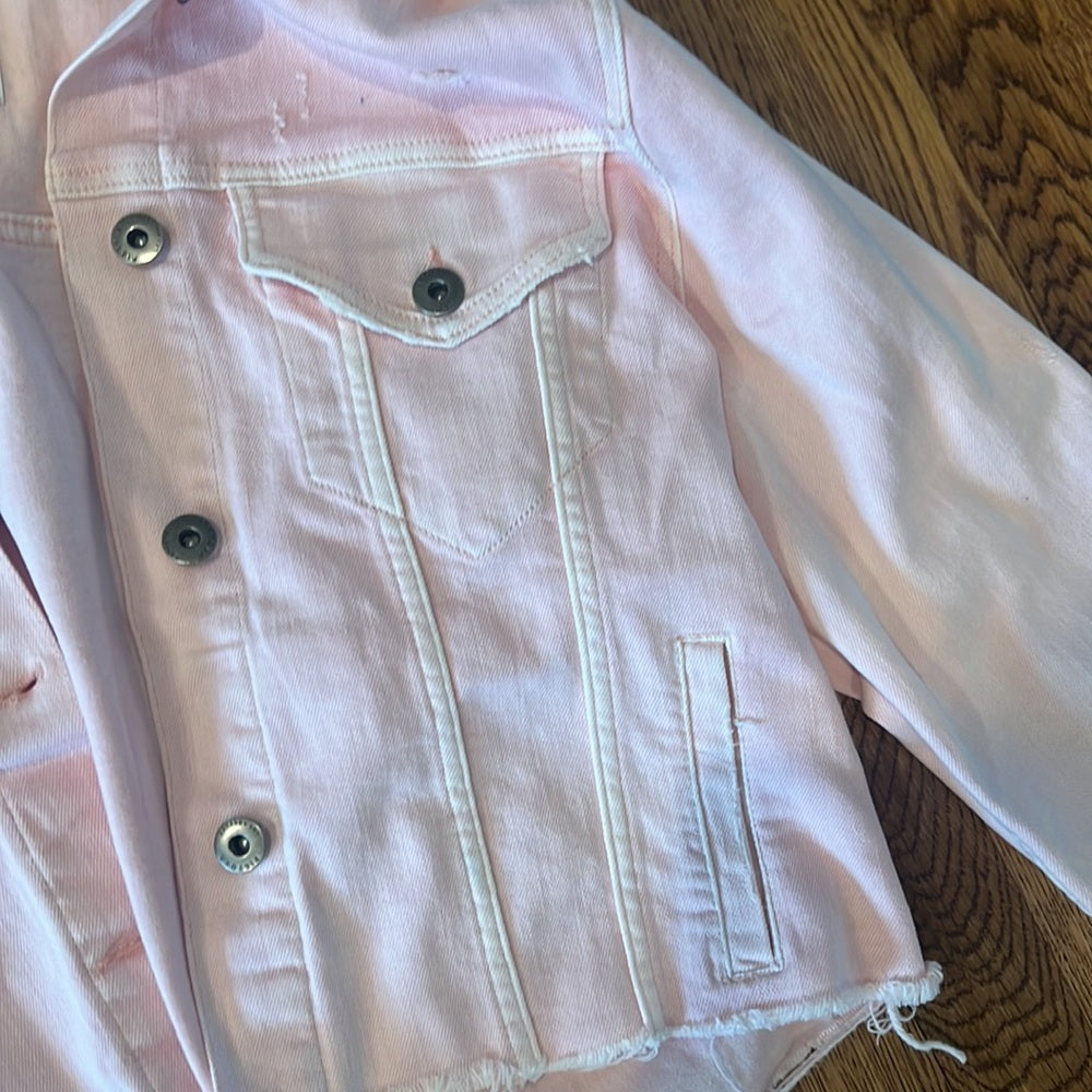 Pistola Woman’s Pink Jean Jacket Size Medium