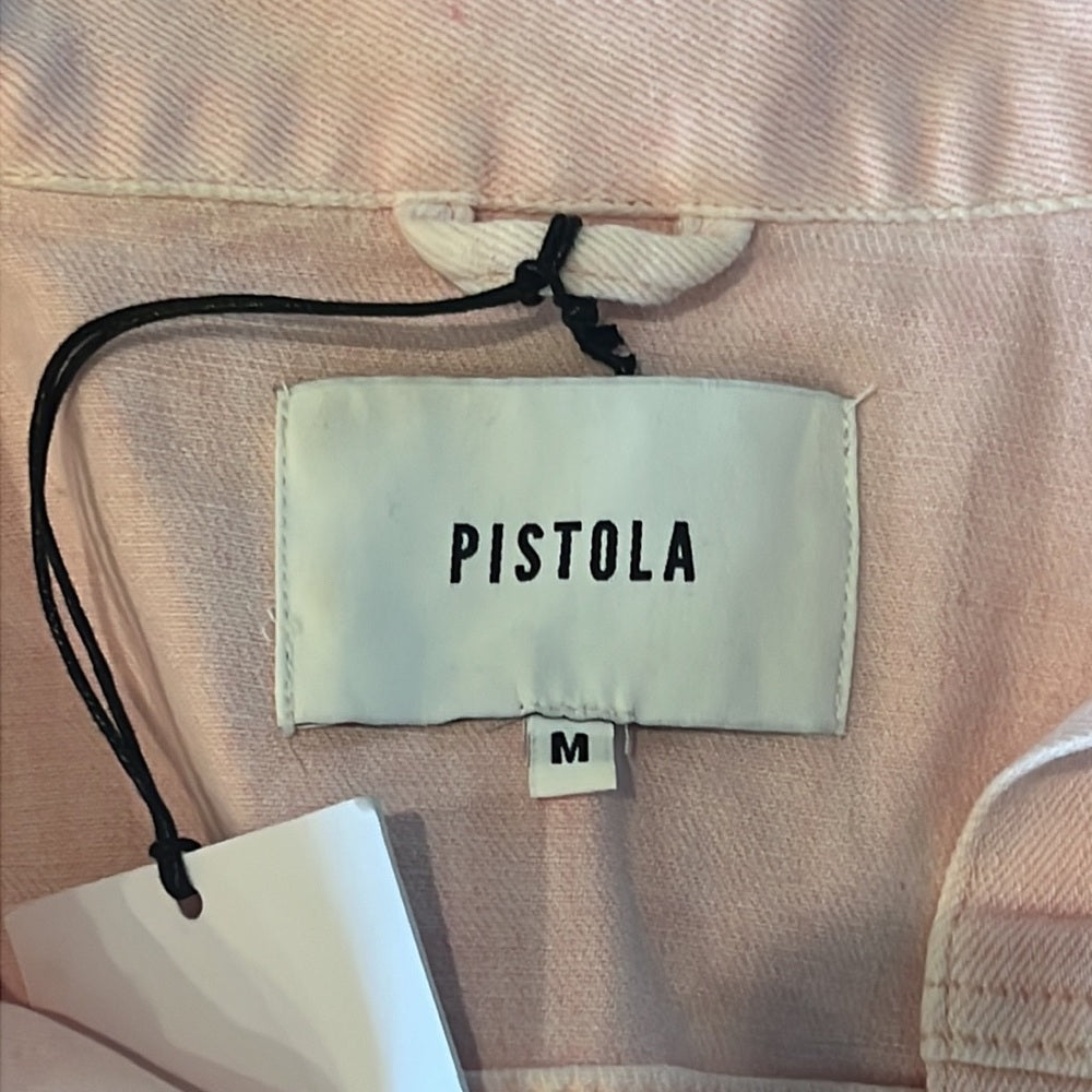 Pistola Woman’s Pink Jean Jacket Size Medium