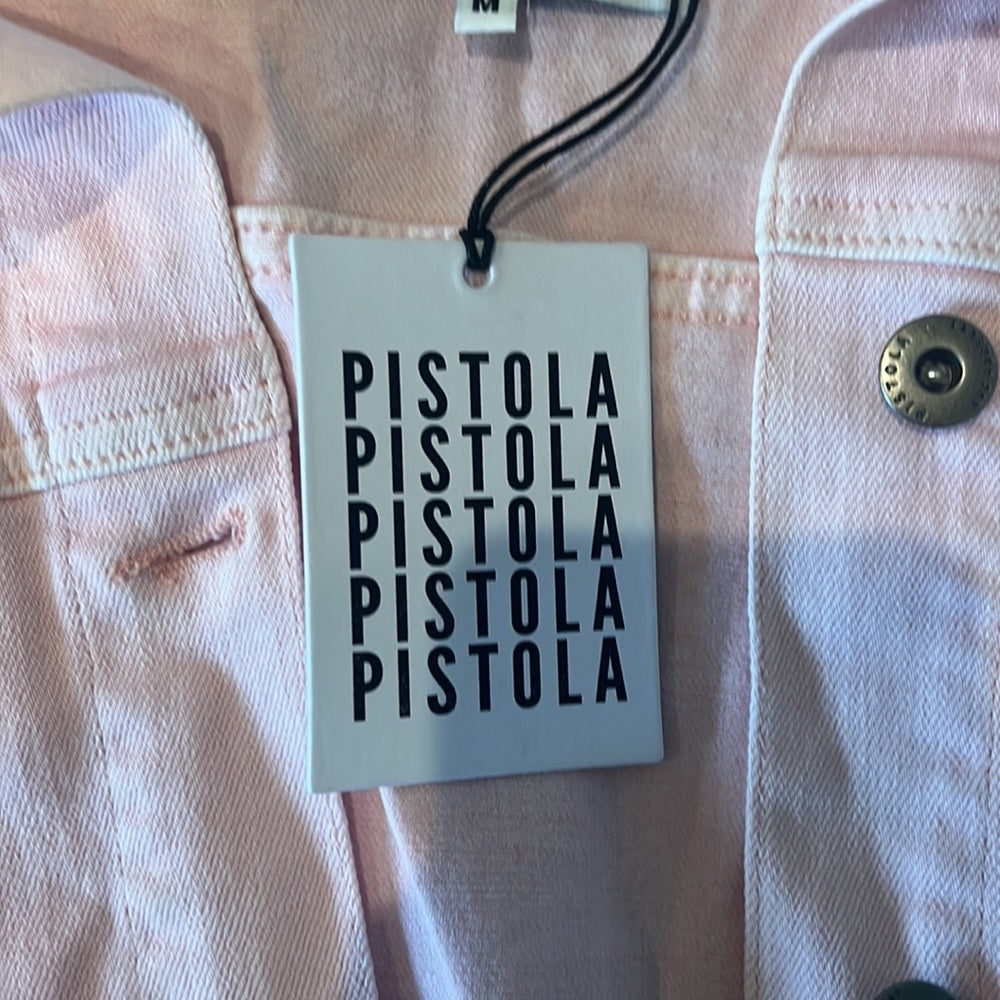 Pistola Woman’s Pink Jean Jacket Size Medium